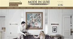 Desktop Screenshot of modeinluxe.com