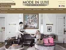 Tablet Screenshot of modeinluxe.com